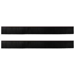 vidaXL Selbstklebende T&uuml;rb&uuml;rstendichtungen 2 pcs Braun 100 cm