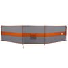 vidaXL Camping-Windschutz Grau und Orange 490x123 cm Wasserdicht