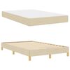 vidaXL Boxspringbett mit Matratze Creme 120 x 200 cm Stoff