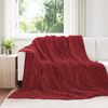 vidaXL &Uuml;berwurfdecke Bordeauxrot 270 x 240 cm Fleece