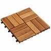 vidaXL Terrassenfliese 10 Stk. Braun 30 x 30 cm Akazien-Hartholz