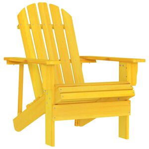 vidaXL Adirondack-Gartenstuhl Massivholz Tanne Gelb