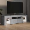 vidaXL TV-Schrank mit LED-Beleuchtung Betongrau 140x36,5x40 cm