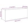 vidaXL Bad-Wandschrank Artisan-Eiche 80x25x30 cm Holzwerkstoff