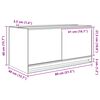vidaXL Terrarium mit Speicher Transparent 80 x 40 x 40 cm Glas