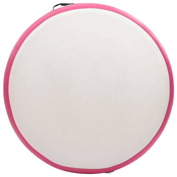 vidaXL Aufblasbare Gymnastikmatte mit Pumpe 100x100x10 cm PVC Rosa