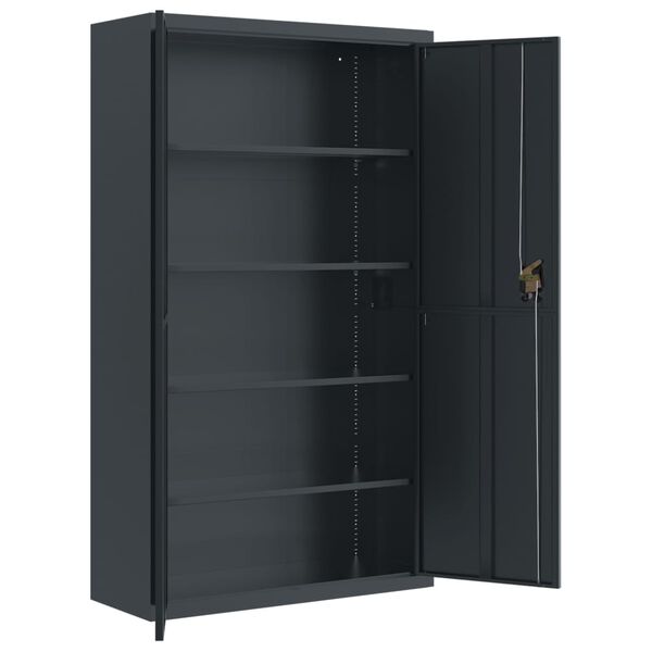 vidaXL Aktenschrank Anthrazit 105x40x180 cm Stahl