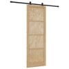vidaXL Schiebet&uuml;r ORKDAL Natur 83 x 232 cm Massives Kiefernholz