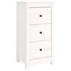 vidaXL Sideboard Wei&szlig; 40x35x80 cm Massivholz Kiefer