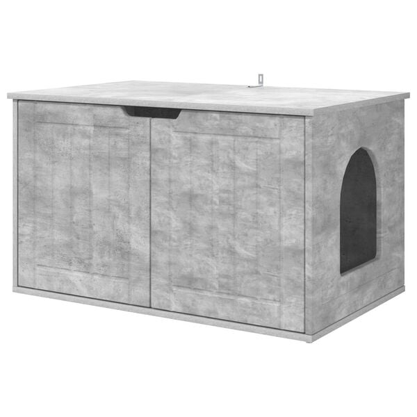 vidaXL Katzenhaus Beton 85 x 55 x 50,5 cm Holzwerkstoff