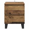 vidaXL Nachttisch mit Schubladen Altholz 40 x 35 x 50 cm Holzwerkstoff