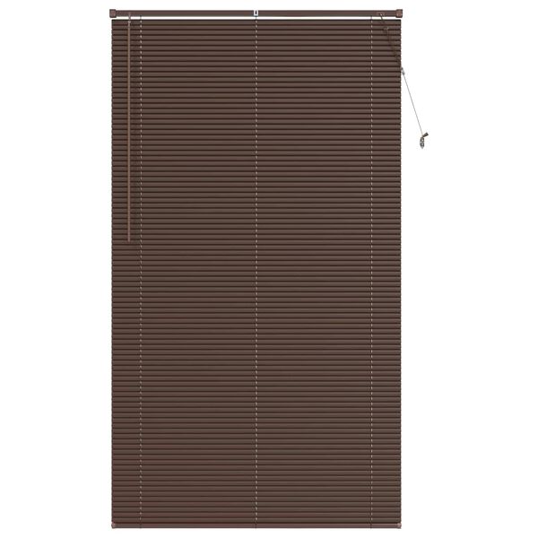 vidaXL Venetianer Jalousie Dunkelbraun mit Muster 213 x 110 cm PVC