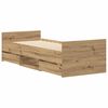 vidaXL Bettgestell ohne Matratze Artisan-Eiche 90x200cm Holzwerkstoff