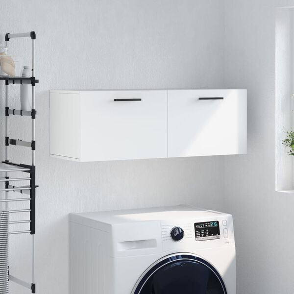 vidaXL Wandschrank Wei&szlig; 100x36,5x35 cm Holzwerkstoff