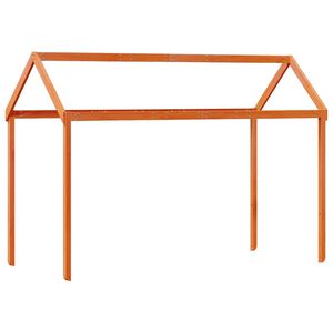 vidaXL Dach f&uuml;r Kinderbett Wachsbraun 217x95,5x159cm Massivholz Kiefer