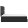 vidaXL Ottoman-Bett mit Matratze &amp; LEDs Schwarz 160x200 cm Kunstleder