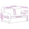 vidaXL Sofa Creme 155 x 82 x 80 cm Stoff