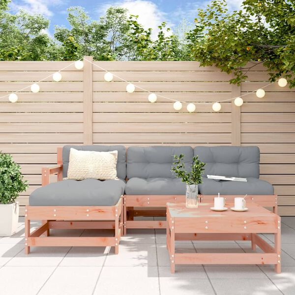 vidaXL 5-tlg. Garten-Lounge-Set Massivholz Douglasie