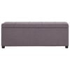 vidaXL Bank mit Staufach 116 cm Taupe Polyester