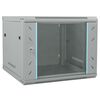 vidaXL Netzwerkschrank mit Speicher Grau 60 x 60 x 50 cm Stahl