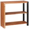 vidaXL B&uuml;cherregal Braun 80 x 30 x 75 cm Massivholz Akazie