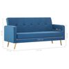 vidaXL Sofa Stoff Blau