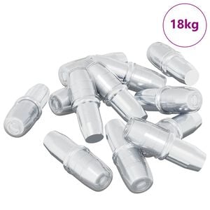 vidaXL Regalstecker 7200 pcs Silber 7 x 16 mm Eisen