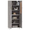vidaXL Highboard Grau Sonoma 69,5x34x180 cm Holzwerkstoff