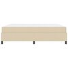 vidaXL Boxspringbett Creme 180 x 200 cm Stoff