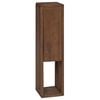 vidaXL Badezimmer Seitenregal Natur 25 x 25 x 100 cm Massivholz Teak
