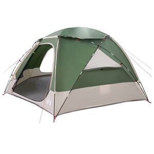vidaXL Kuppelzelt mit abnehmbarem Regenfly Gr&uuml;n 12-Personen