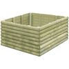 vidaXL Garten-Hochbeet 106x106x48 cm Kiefernholz Impr&auml;gniert