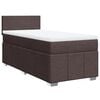 vidaXL Boxspringbett mit Matratze Dunkelbraun 80x200 cm Stoff