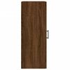 vidaXL Wandschrank Braun Eichen-Optik 34,5x34x90 cm Holzwerkstoff