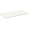 vidaXL Schreibtischplatte Wei&szlig; 100x50x2,5 cm Massivholz Kiefer