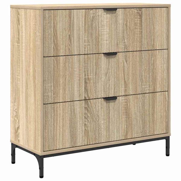 vidaXL Sideboard Sonoma-Eiche 79,5 x 33 x 82 cm Holzwerkstoff