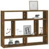 vidaXL Wandregal Räuchereiche 75x16x55 cm Holzwerkstoff