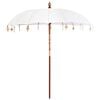 vidaXL Balinesischer Sonnenschirm Creme 220 x 220 x 260 cm