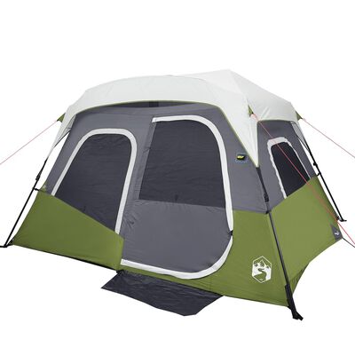 vidaXL Campingzelt mit LED 6 Personen Grün