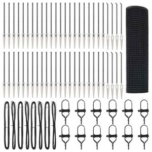 vidaXL Schwei&szlig;drahtzaun mit Spikes 100 x 1 m (B x H)