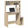 vidaXL Schreibtisch mit Regal Sonoma-Eiche 100x45x140 cm Holzwerkstoff