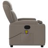 vidaXL Massage-Relaxsessel Taupe Stoff