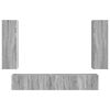 vidaXL TV-Schrankset Wandmontiert 3 pcs Graues Sonoma Holzwerkstoff