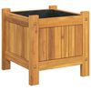 vidaXL Pflanzk&uuml;bel mit Einlage 31x31x30 cm Massivholz Akazie