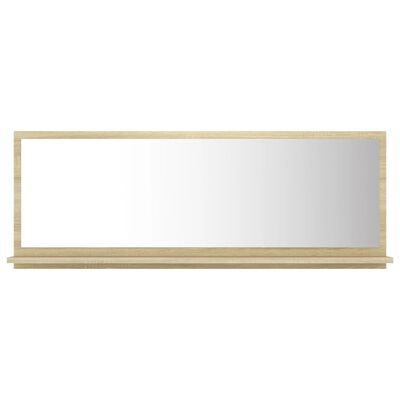 vidaXL Badspiegel Sonoma-Eiche 100x10,5x37 cm Holzwerkstoff