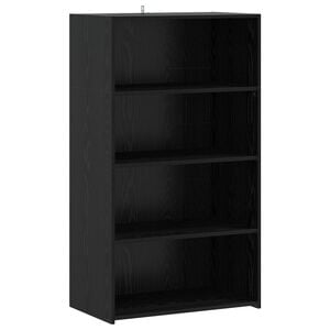 vidaXL Highboard Schwarz Eichen-Optik 70 x 41 x 124 cm Holzwerkstoff
