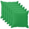 vidaXL Kissenbezug 6 stk. HOUTEN Gr&uuml;n 35 x 35 cm Polyester