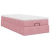 vidaXL Ottoman-Bett mit Matratze Rosa 80x200 cm Samt