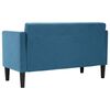 vidaXL Zweisitzer-Sofa Blau 111 cm Samt
