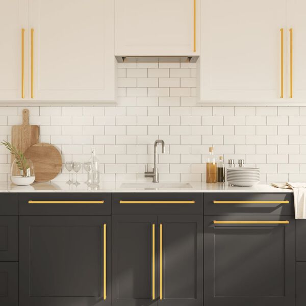 vidaXL M&ouml;belgriffe 20 Stk. Golden 480 mm Edelstahl